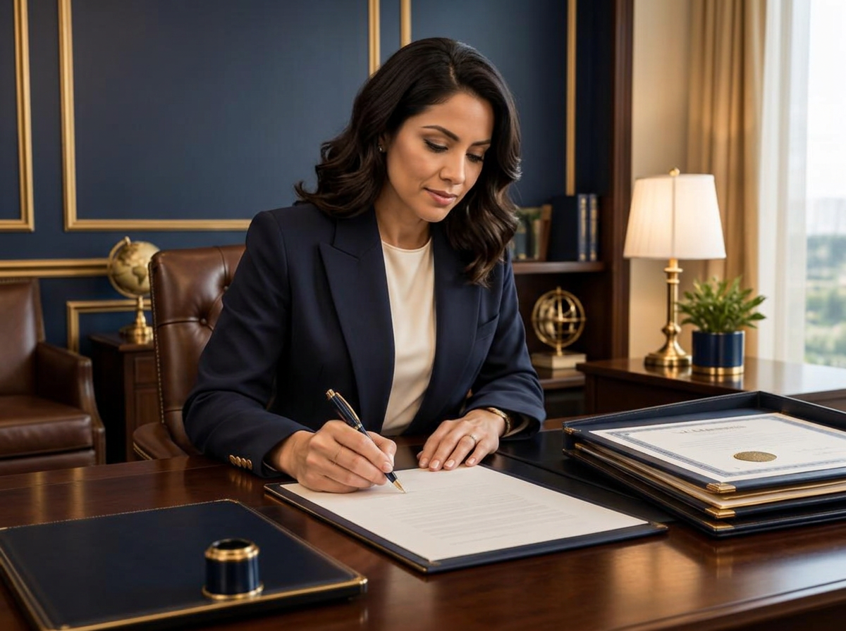 Professional signing business formation documents